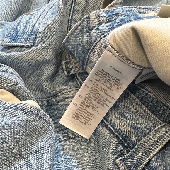 Madewell Light Wash Zipper Fly Low Slung Cargo Jeans Adjustable Waist Size 28 - Picture 9 of 9